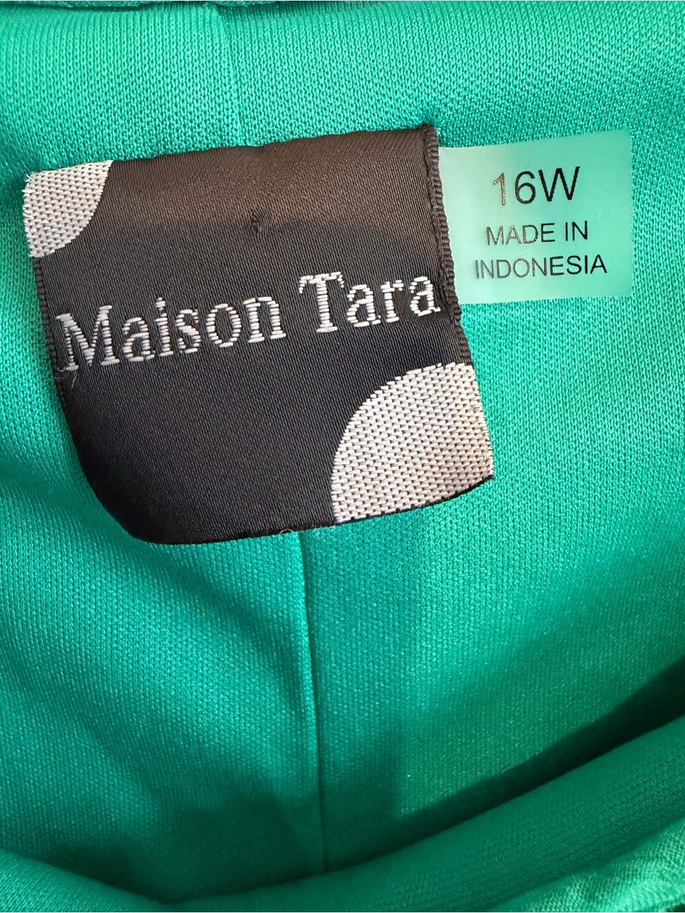 Maison Tara Teal Green Tiered Midi Dress - Picture 3 of 3